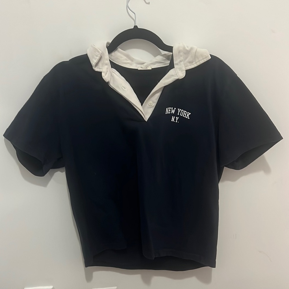 Brandy Melville ny collar shirt